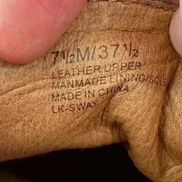 Lucky brand sway ankle booties size 7.5 37.5 chocolate brown suede wedge boots - Picture 10 of 13